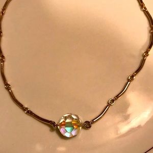 Vintage Sarah Cov Natural Aurora Borealis choker